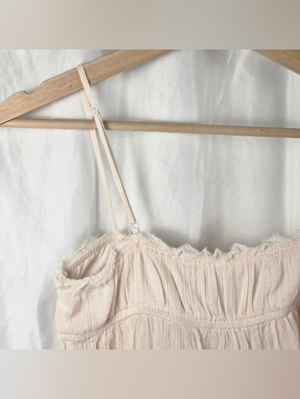 Urban Outfitters Cream Pink Lace-Trim Camisole Size Small Petite - Picture 9 of 16